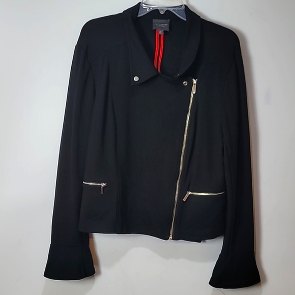 The Limited Collection Black Moto Jacket w/Bell Sleeves - Picture 5 of 15